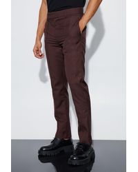 BoohooMAN - Relaxed Fit Straight Leg Suit Trousers - Lyst