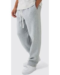 BoohooMAN - Baggy Drop Crotch Sweatpants - Lyst