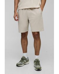 Boohoo - 260Gsm Loopback Basic Oversized Mid Length Short - Lyst