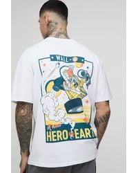 BoohooMAN - Tall Oversize T-Shirt mit lizenziertem Wall-E Disney Print - Lyst