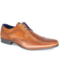 BoohooMAN - Thomas Crick Leather Lace Up Brogues - Lyst