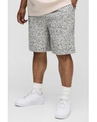 BoohooMAN - Plus lockere Shorts mit Kordelzug - Lyst