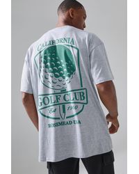 BoohooMAN - Man Active Golf Club Oversized T-shirt - Lyst