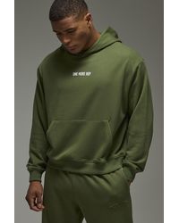 BoohooMAN - One More Rep Oversized Boxy Hoodie - Lyst