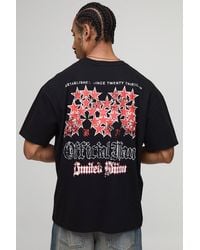 BoohooMAN - Oversized Official Star Printed T-Shirt - Lyst