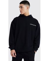 BoohooMAN - Oversized Loopback Hooded Sweatshirt - Lyst