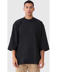 BoohooMAN - Extreme Oversized Extended Neck Heavy Weight T-shirt - Lyst