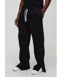 Boohoo - Relaxed Fit Flared Split Hem Joggers - Lyst