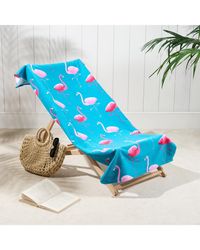 BoohooMAN - Ohs Flamingo Towel Bath Quick Dry Summer Travel Microfibre Absorbent Swim - Lyst