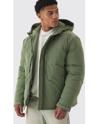 BoohooMAN - Oversized Ripstop Nylon Parka - Lyst