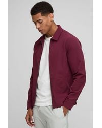 BoohooMAN - Regular Fit Tech Stretch Overshirt - Lyst