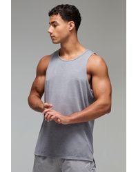 BoohooMAN - Man Active Breathable Regular Fit Marl Vest - Lyst