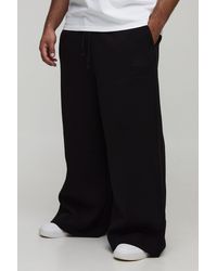 BoohooMAN - Plus Basic Extreme Wide Leg Sweatpants - Lyst