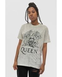 BoohooMAN - Queen Classic Crest Dip Dye T Shirt - Lyst
