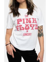 BoohooMAN - Pink Floyd In Concert Puff Print Logo T Shirt - Lyst