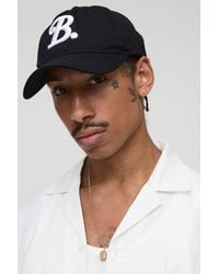 BoohooMAN - B Embroidered Cap - Lyst