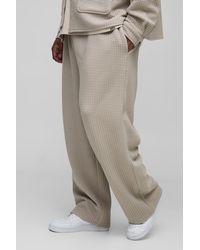 Boohoo - Pantalón Plus Acolchado Holgado Con Cintura Elástica - Lyst
