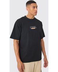 BoohooMAN - Oversized Extended Neck Ofcl T-shirt - Lyst