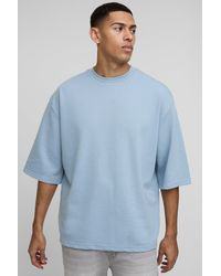 BoohooMAN - Oversize T-Shirt mit halben Ärmeln - Lyst
