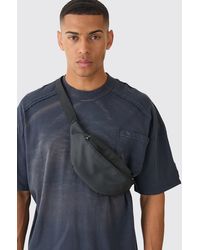 BoohooMAN - Basic Fanny Pack In Black - Lyst