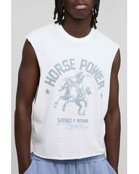 BoohooMAN - Oversized Boxy Western Graphic Tank - Lyst