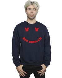 BoohooMAN - Disney Mickey Mouse Big Smile Sweatshirt - Lyst