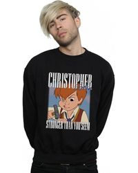 BoohooMAN - Disney Winnie The Pooh Christopher Robin Montage Sweatshirt - Lyst