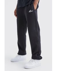 BoohooMAN - Tall Core Fit Man Signature Branded Jogger - Lyst