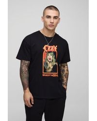 BoohooMAN - Regular Fit Ozzy Ozbourne License Graphic T Shirt - Lyst