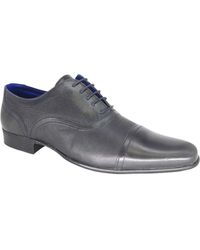 BoohooMAN - Thomas Crick Leather Lace Up Oxford Shoes - Lyst