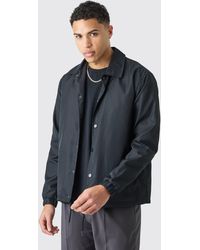 BoohooMAN - Collared Coach Jacket - Lyst