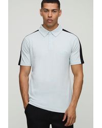 Boohoo - Polo Man Ajustado De Piqué Con Colores En Bloque - Lyst