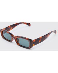 BoohooMAN - Narrow Plastic Chunky Sunglasses - Lyst
