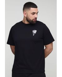 BoohooMAN - Plus Skeleton Hand Embroidered Regular Fit T-Shirt - Lyst