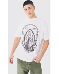 BoohooMAN - Oversized Skull Graphic T-shirt - Lyst