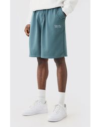 BoohooMAN - Oversized Drop Crotch Man Jersey Shorts - Lyst