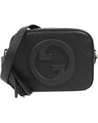 BoohooMAN - Gucci Preloved Leather Crossbody Bag With Fringe Unisex - Black Shoulder - Lyst