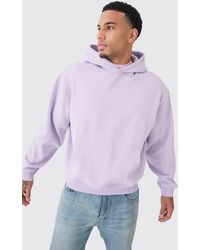 BoohooMAN - Oversized Boxy Over The Head Hoodie - Lyst