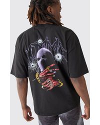BoohooMAN - Oversized Mask Graphic T-shirt - Lyst