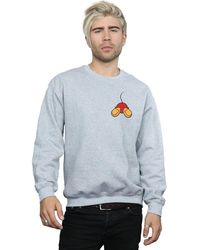BoohooMAN - Disney Mickey Mouse Backside Breast Print Sweatshirt - Lyst