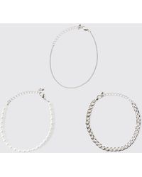 BoohooMAN - Recyceltes Multi-Armband-Set - Lyst