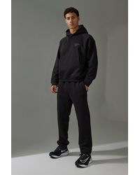 Boohoo - Chándal Man Active Recto Con Estampado Training Dept - Lyst