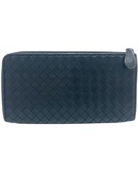 BoohooMAN - Bottega Veneta Preloved Intrecciato Zip Around Wallet - Black - Lyst