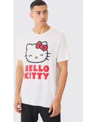 Boohoo - Loose Fit Hello Kitty License T-shirt - Lyst