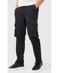BoohooMAN - Mix & Match Tailored Cargo Pants - Lyst