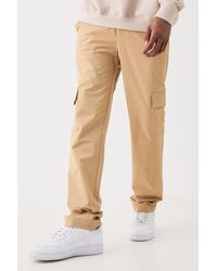 BoohooMAN - Stretch Tailored Cargo Trousers - Lyst