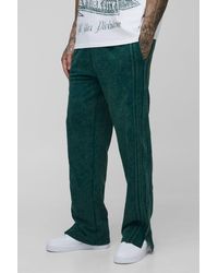 BoohooMAN - Tall lockere Jogginghose mit rohem Saum und geteiltem Saum - Lyst
