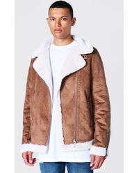 mens tan aviator jacket