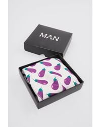 BoohooMAN - Aubergine Printed Boxers In Gift Box - Lyst