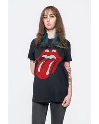 BoohooMAN - The Rolling Stones Classic Tongue Band Logo T Shirt - Lyst